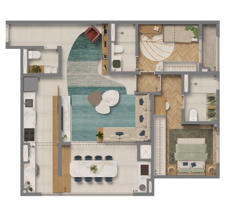 Apto de 2 Dorms com Vista Livre no Tucuruvi – 60m² a 87m²