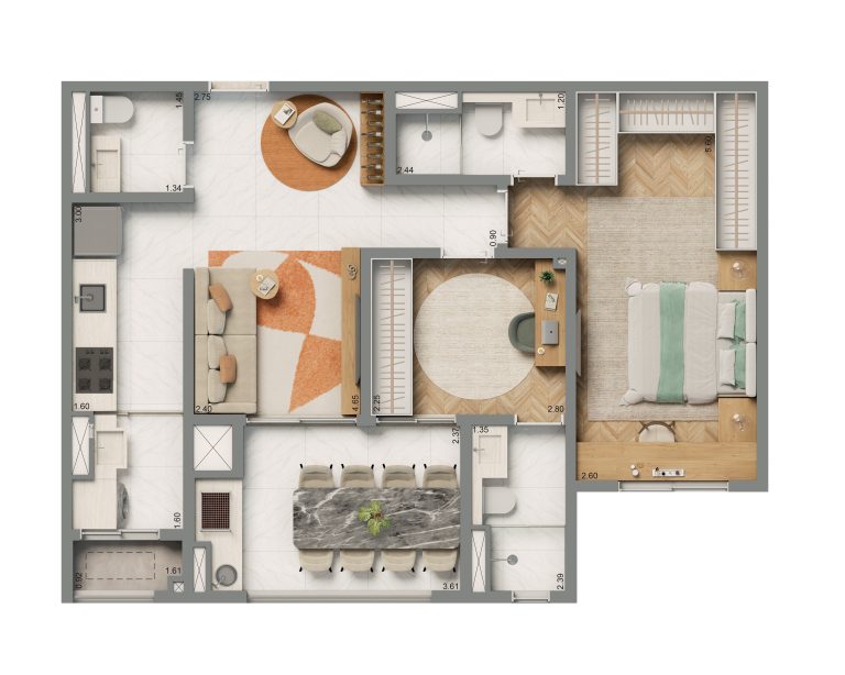 Apto de 2 Dorms com Vista Livre no Tucuruvi – 60m² a 87m²