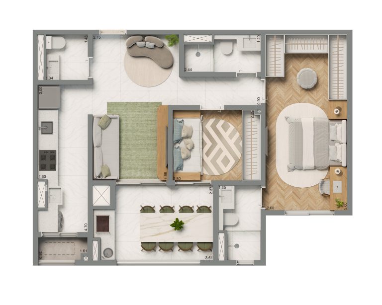 Apto de 2 Dorms com Vista Livre no Tucuruvi – 60m² a 87m²