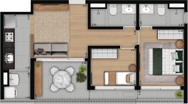 Studios e Apartamentos de 1 a 3 Dorms com Lazer Completo na Vila Mariana!