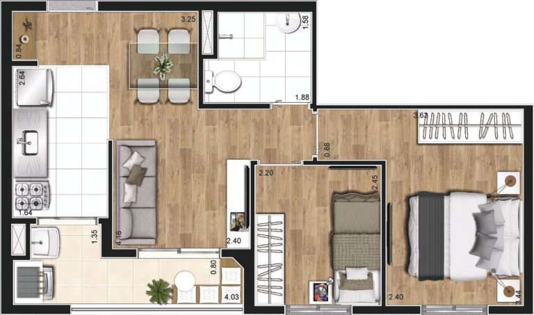 Mandaqui – 2 Dorms com Terraço Gourmet e Clube de Lazer Completo.