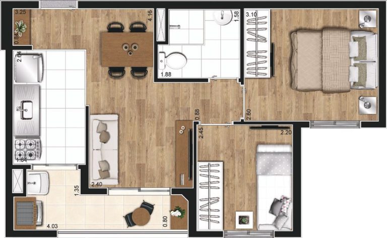 Mandaqui – 2 Dorms com Terraço Gourmet e Clube de Lazer Completo.