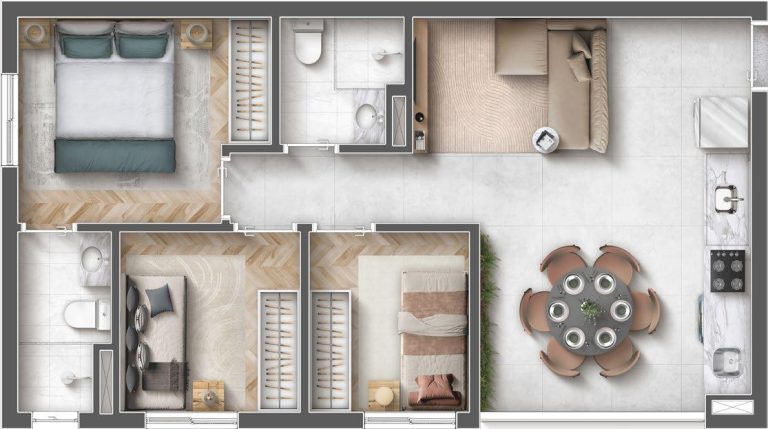 Apartamentos de 39m² a 87m² em Santana