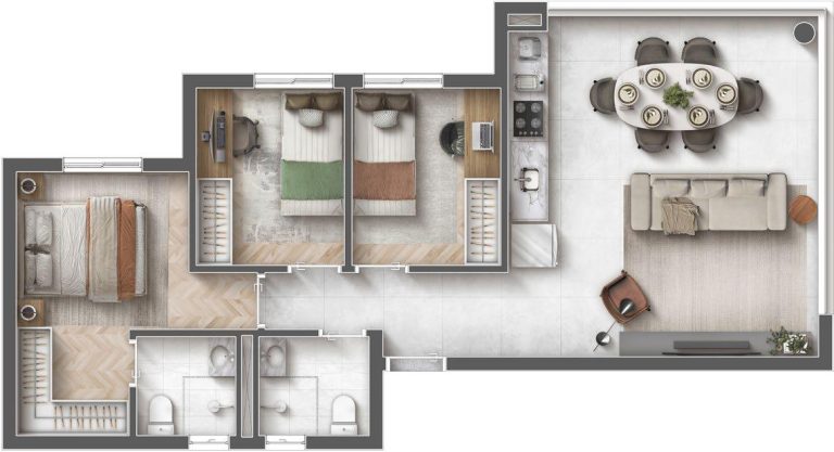 Apartamentos de 39m² a 87m² em Santana