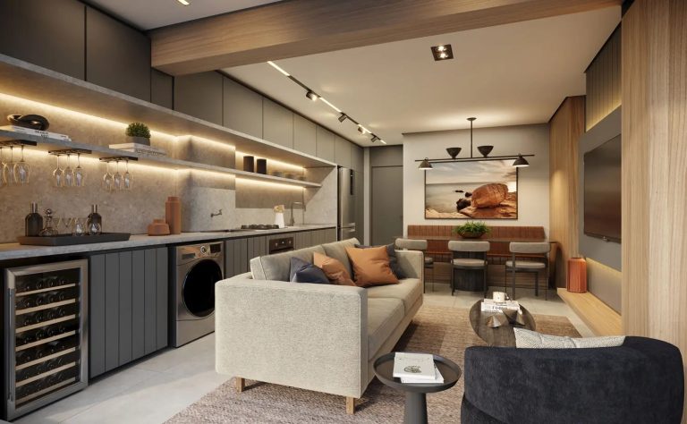 5 Min do Metrô com Varanda Gourmet e Suíte – 2 e 3 Dorms