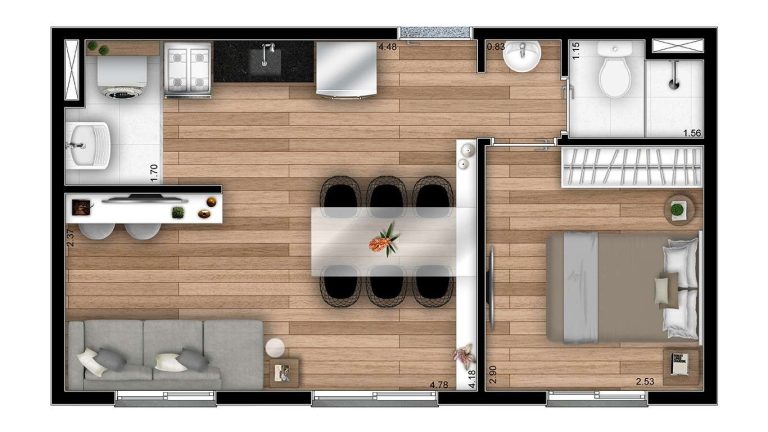 ”Pronto para Morar na Zona Norte – Com 2 Dorms, Varanda e Lazer Completo”