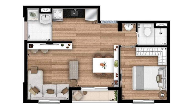 ”Pronto para Morar na Zona Norte – Com 2 Dorms, Varanda e Lazer Completo”