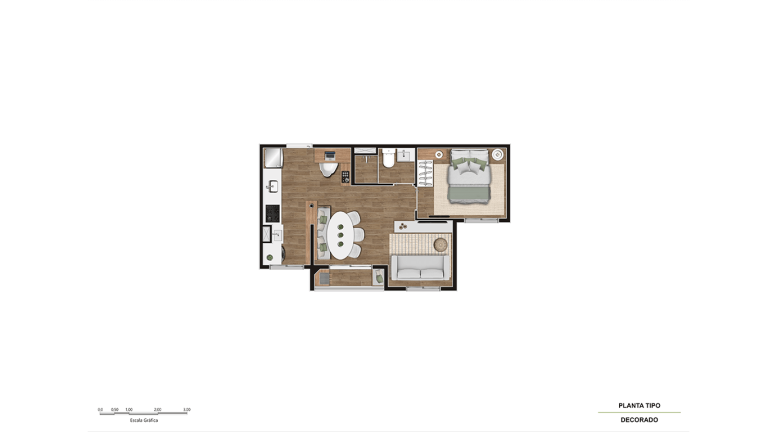 Apartamento com Terraço Gourmet na Zona Oeste – 2 Dorms, a 200m da Futura Estação Metrô Santa Marina”